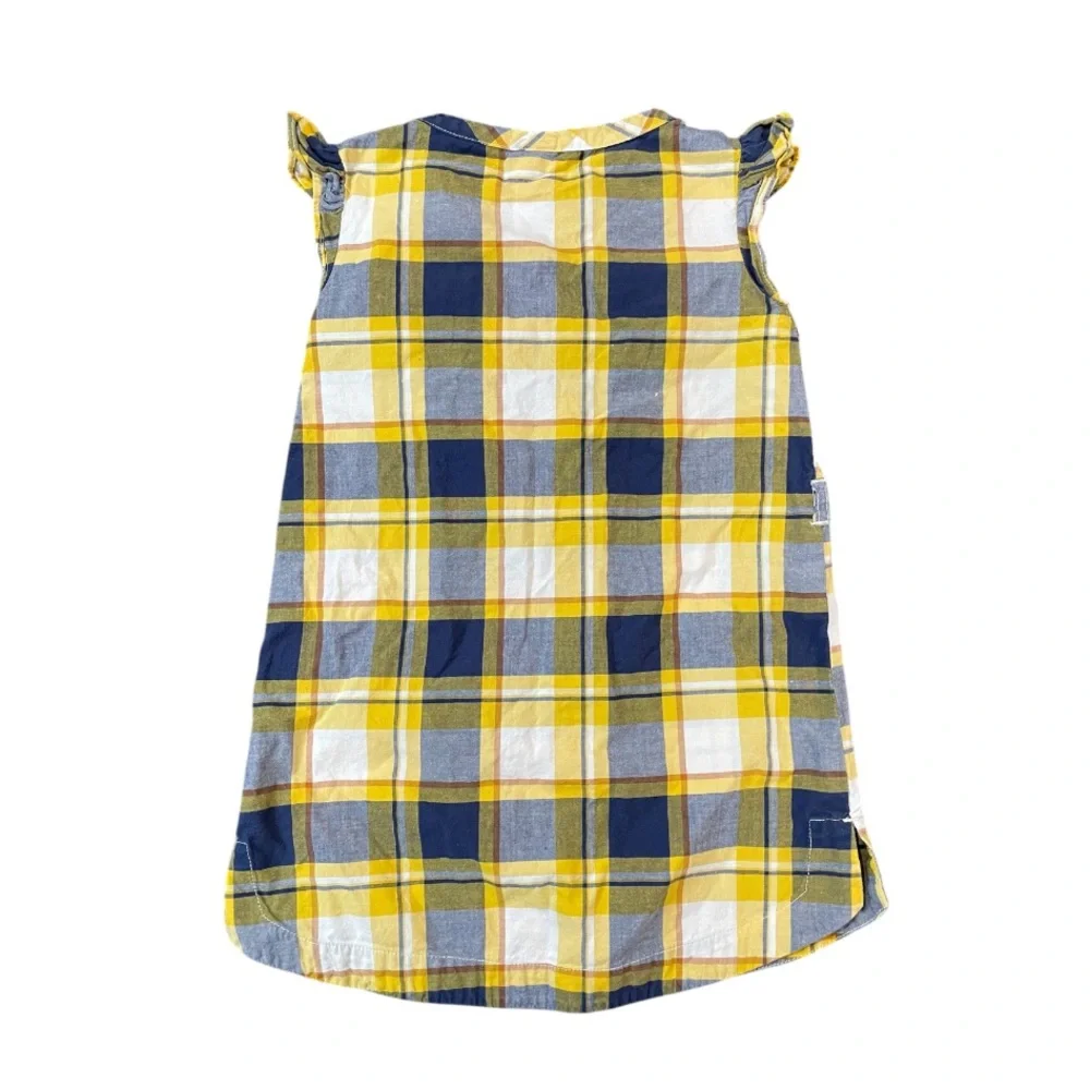 Carters Plaid Yellow, Blue and White Dress